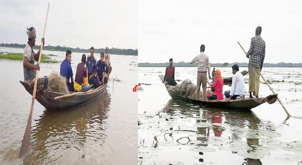 নৌকাযোগে অভিযাপনে এসল্যিান্ড ও পুলিশ