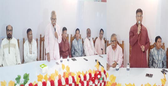 বক্তব্য রাখছেন শফিক চৌধুরী ও অ্যডভোকেট নাসির খান