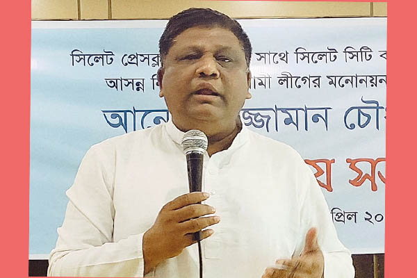 বক্তব্য দিচ্ছেন আনোয়রুজ্জাামন